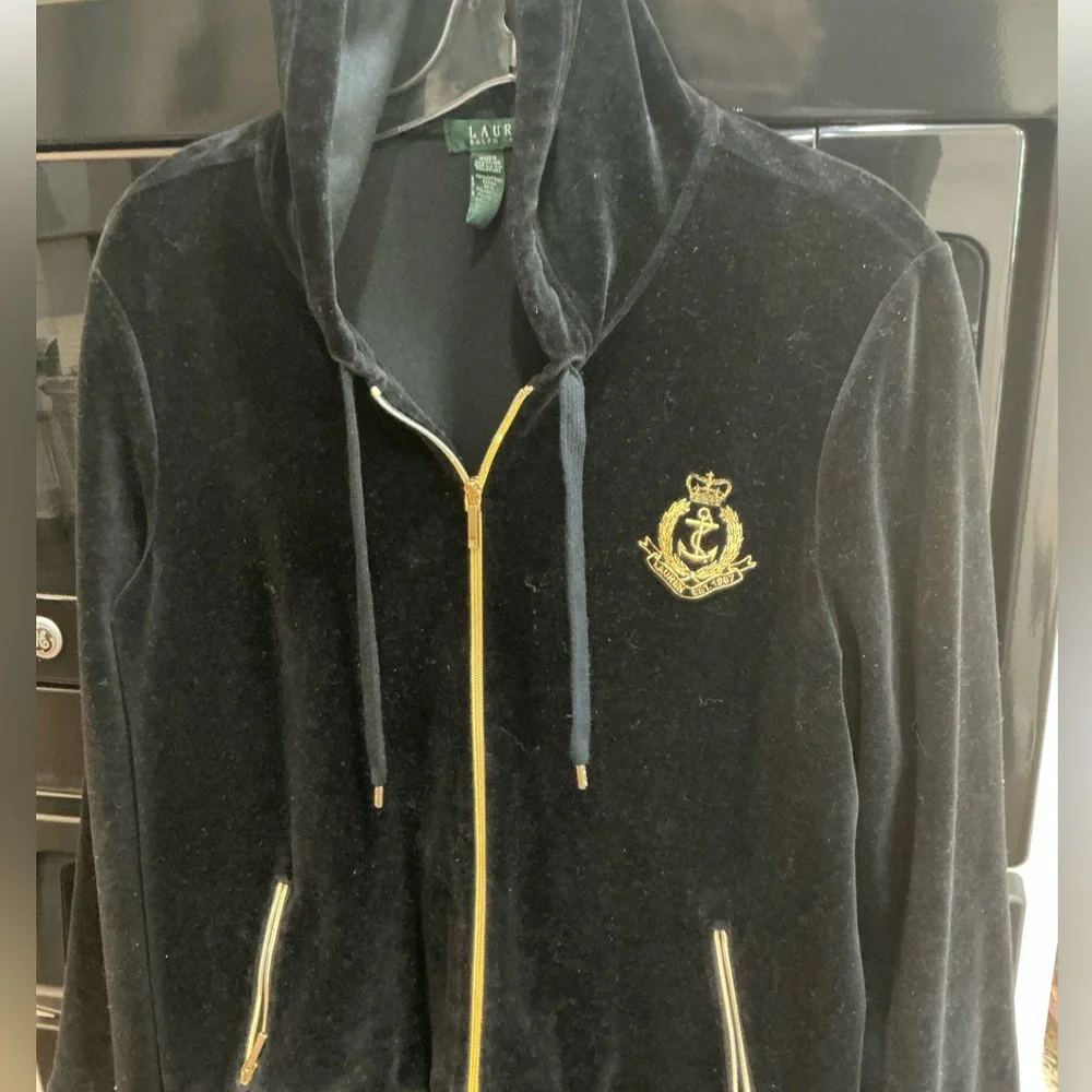Ralph Lauren Black Jacket Jogging Set, Large and XL - Picture 2 of 6